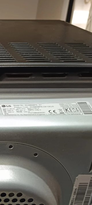 Horno Microondas Negro