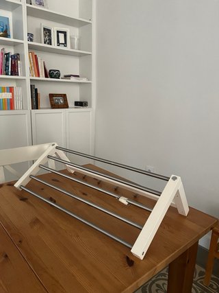 Perchero IKEA TJUSIG blanco 5 ganchos