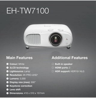 Proyector Epson EH-TW7100 Home
