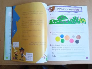 12 colores lecturas, 1 Primaria