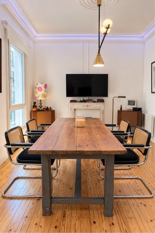 Mesa Comedor Madera Maciza Rústica 200x84cm