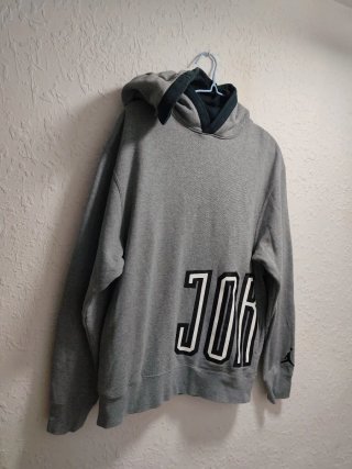 Jordan Sudadera con Capucha Gris Talla - L