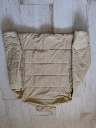 Chaqueta acolchada beige mujer
