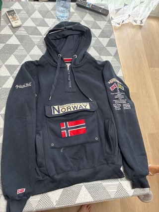 Sudadera Geographical Norway Negra