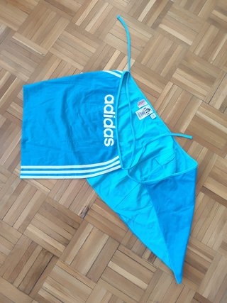 Falda Adidas azul logo T.34/36