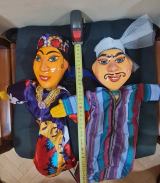 Pareja de marionetas árabes