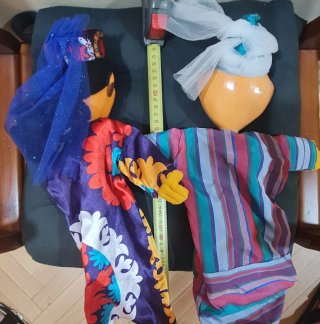 Pareja de marionetas árabes