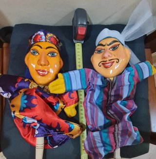 Pareja de marionetas árabes