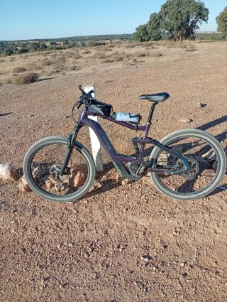 Bicicleta Eléctrica Morada