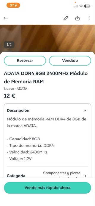 Memoria RAM ADATA DDR4
