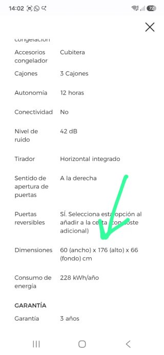 Nevera Balay Blanca