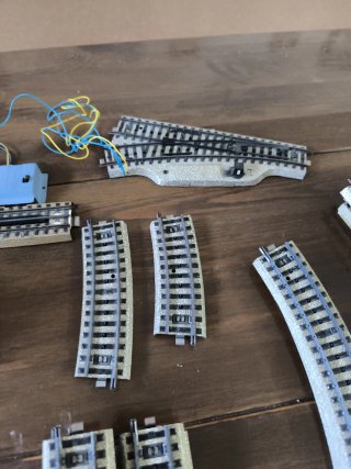 Vías tren eléctrico Märklin HO y transformador