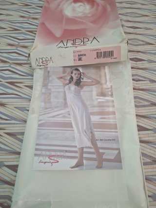 Canotta intima Andra Lingerie raso e pizzo