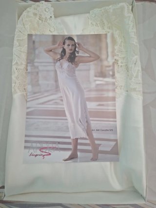 Canotta intima Andra Lingerie raso e pizzo