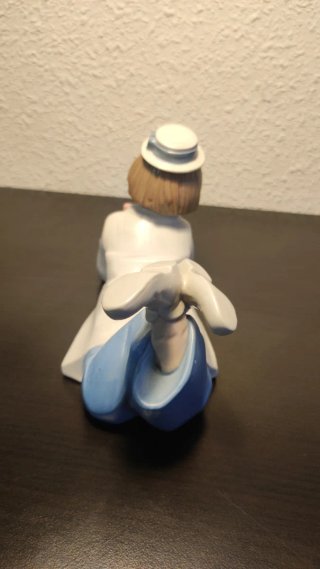 Figura payaso triste porcelana vintage