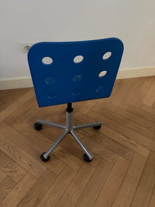Silla Ikea vintage - Escritorio Giratoria Azul -