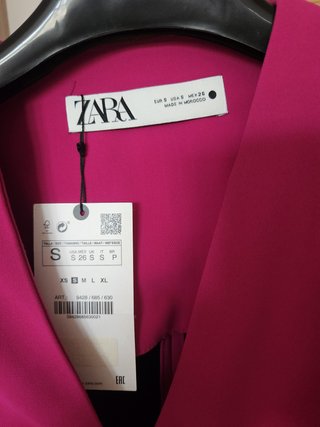 Vestido Zara Fucsia Talla S