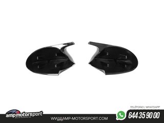 CARCASAS ESPEJOS RETROVISORES BMW SERIE 1 / SERIE 3 LOOK M NEGRO BRILLO