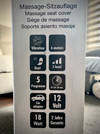 NUEVO Asiento de masaje 6 motores y calor