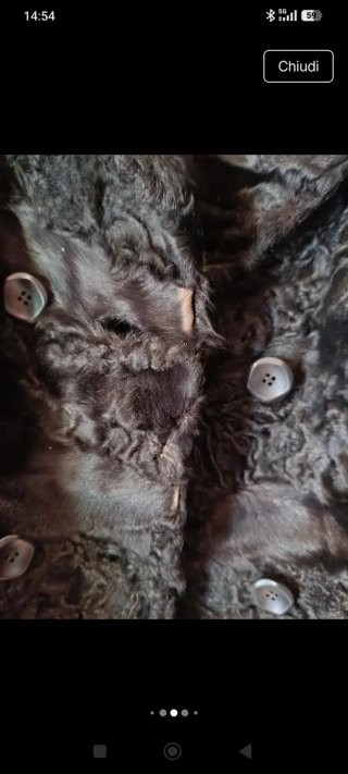 Cappotto elegante in pelliccia nera