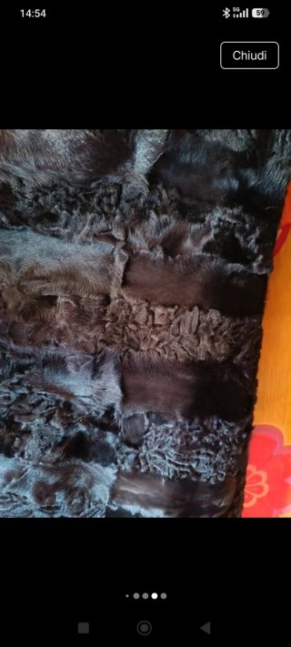 Cappotto elegante in pelliccia nera