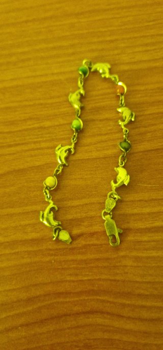 Pulsera Plata 925 Niños Delfines