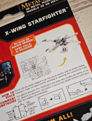 Star Wars - X-Wing Starfighter - Kit 3D Metallo