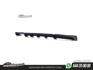 DIFUSOR TRASERO EN NEGRO MATTE PARA BMW SERIE 3 F30/F31 + COLA CROMO