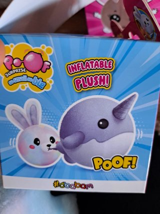 2 Peluche Poof Surprise Gonfiabili Nuovi