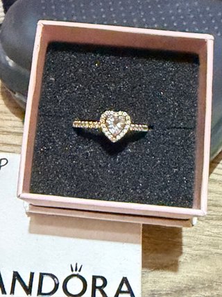 Anillo Pandora Corazón Circonitas Talla 54