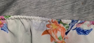 Blusa manga corta floral mujer