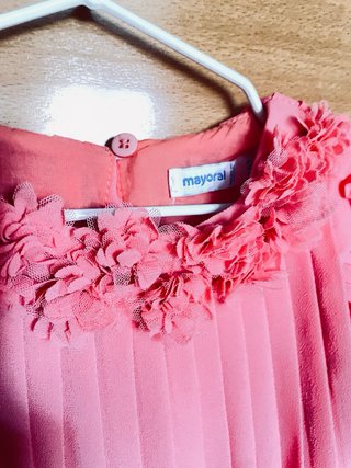 Vestido Mayoral 24 meses Coral Flores