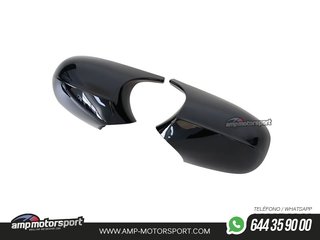 CARCASAS DE ESPEJOS PARA BMW SERIE 3 LOOK M3 NEGRO BRILLO