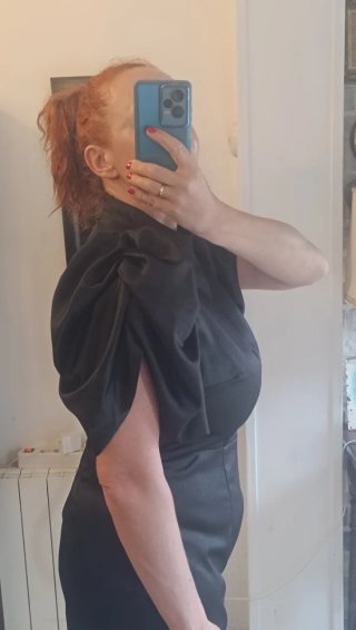 Vestido fiesta MIDI negro