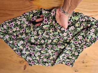 Falda pantalón Zara floral