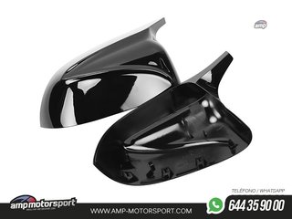 CARCASAS DE ESPEJOS PARA BMW X5 G05 X6 G06 X7 G07 LOOK M NEGRO BRILLO