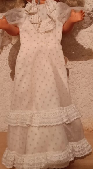 Vestido Nancy Clásico Lunares Encaje