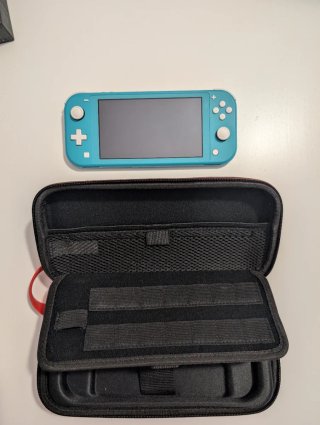 Pacchetto Nintendo Switch Lite + caricatore + 2 custodie