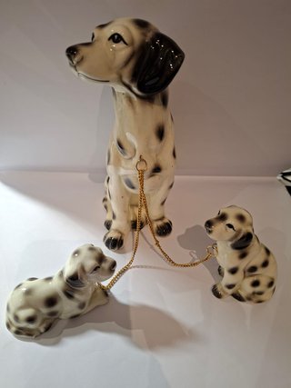 Set 3 Cagnolini Dalmata Vintage Ceramica Giappones