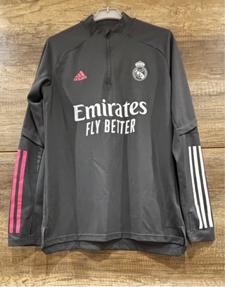 Adidas Real Madrid Sudadera Gris Rosa