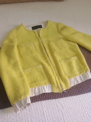 Chaqueta Zara Básica Amarilla