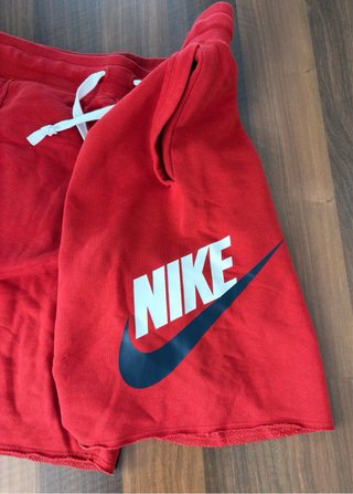 Pantalón Corto Nike Alumni Fleece Rojo Talla M