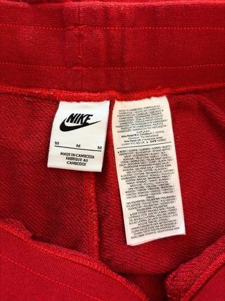 Pantalón Corto Nike Alumni Fleece Rojo Talla M
