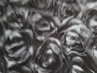 Top fiesta mujer flores negro