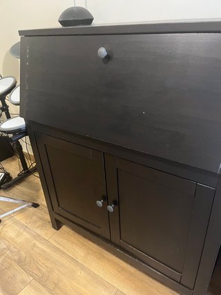 Escritorio Bureau Madera Maciza Negro
