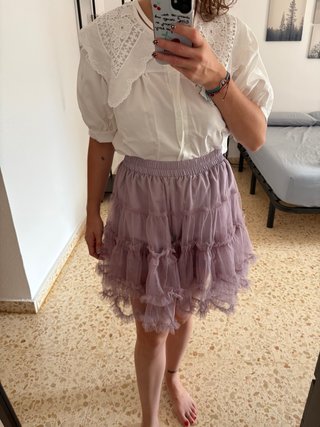 Falda tul volantes
