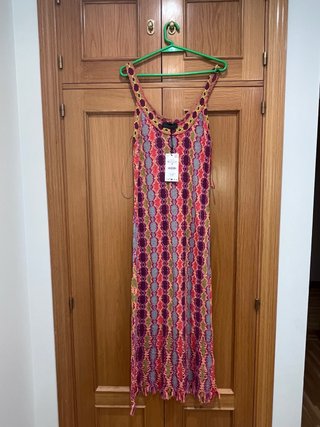 Vestido largo Zara estampado