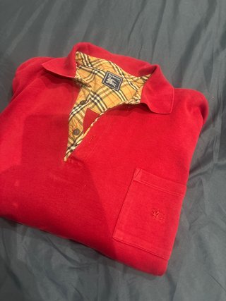 Polo Burberry Rojo