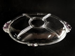 Impecable fuente vintage de servir precioso diseño