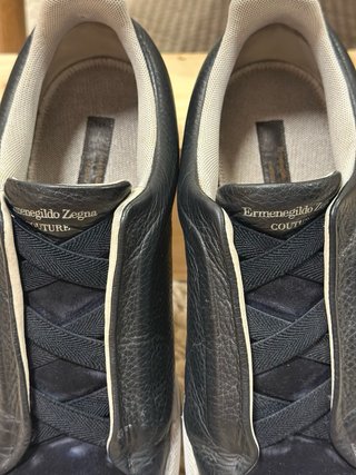 Zegna Couture Sneakers Slip-On Piel y Ante